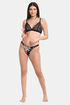 Erotissch Low Rise Half Coverage Thong - Black — thumbnail 5